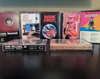 Vintage Cassette Tapes - Mixed Rock Pop & Roll