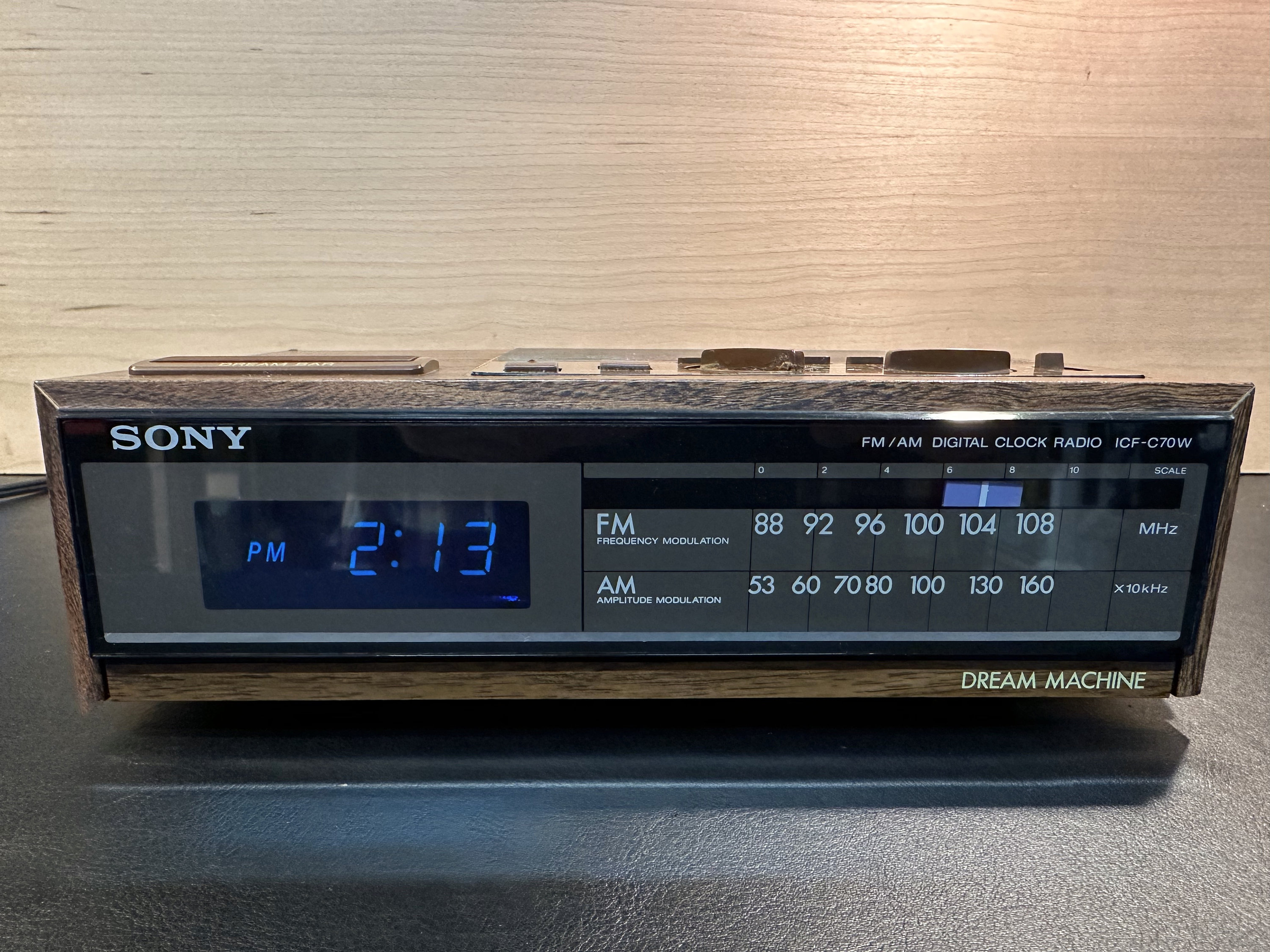 Sony ICF-C70W Clock Radio | Rare | Blue LED | 80's Retrotech