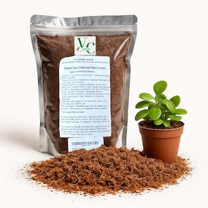 VietCanPro Medium Coco Chunk and Fiber 3L - Natural Coconut Chunks for Aroid Soil, Reptile Substrate, Orchid Soil, Potting Soil
