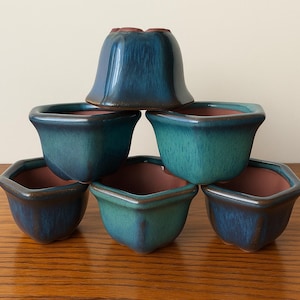 exquisite bonsai pot for stunning plant displays, unique plant pottery, succulent pot, cactus pot, ceramic Planter with drain hole