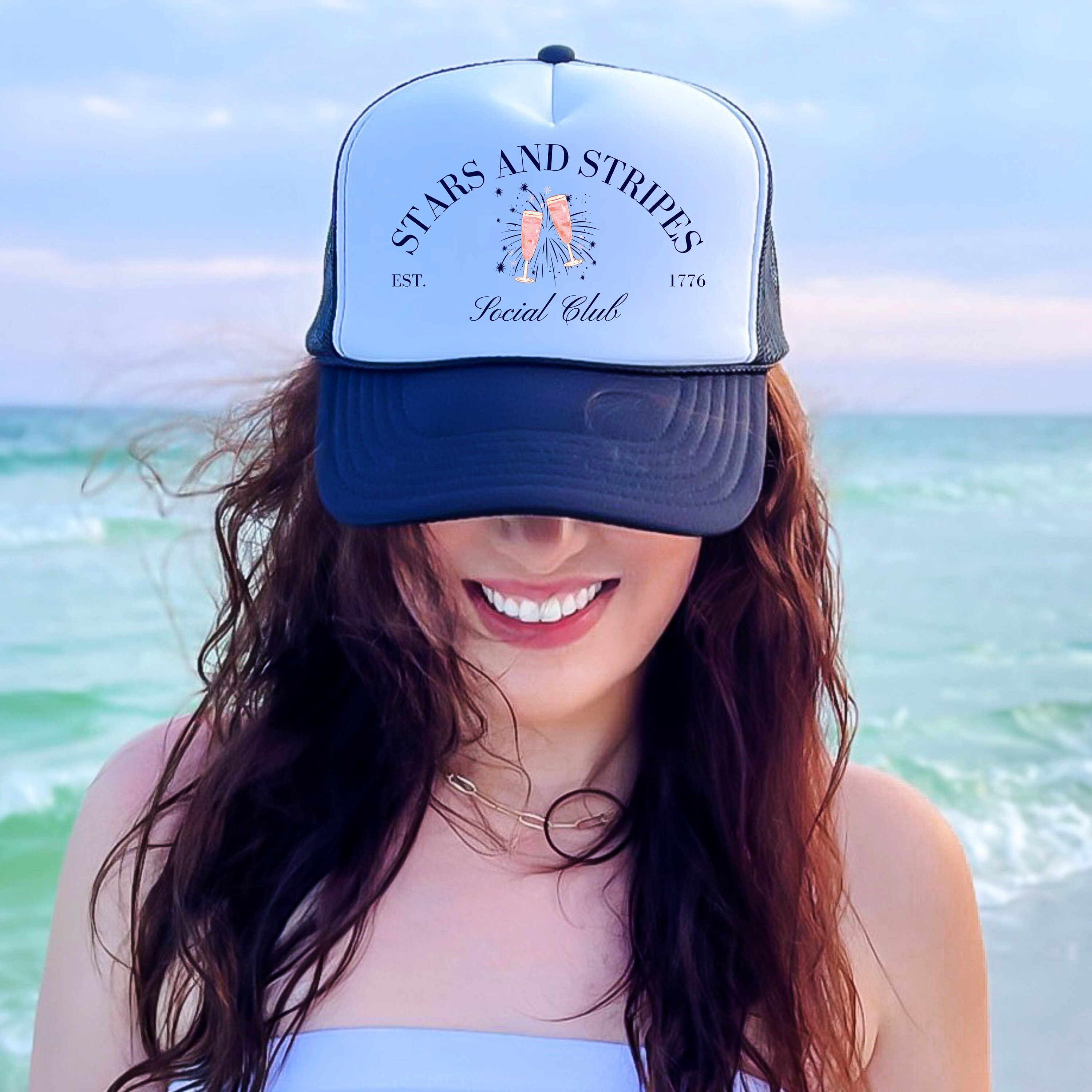 Social Club Trucker Hat, Cute Trucker Hat - Etsy