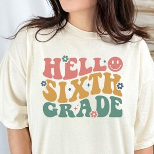 Sixth Grade Teacher Shirt Pencil 6th Grade Teacher Shirt Retro Teacher Shirts, Teacher Appreciation Gifts, Sixth Grade Crew, 6th Grade Team