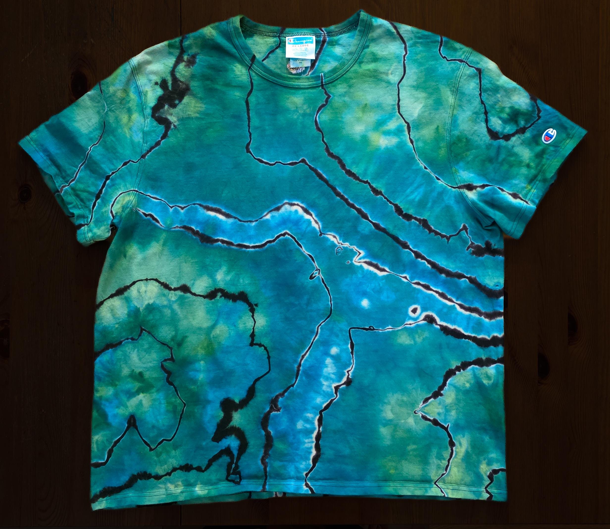Custom Reverse Geode Style Hand Tie Dye Tshirt - Etsy