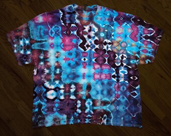 Custom Glitch Style Hand Tie Dye Tshirt