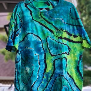 Custom Reverse Geode Style Hand Tie Dye Tshirt