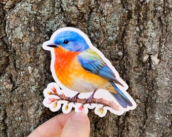 Hello Spring Springtime Stickers Birds Happy Spring Songbirds Spring Birds Spring Garden Spring Clipart Colorful Birds Laptop Stickers