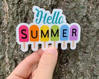 Summer Stickers Summer Vibes Beach Stickers Hello Summer Tropical Summer Stickers Seasonal Stickers Summer Clipart Summer Sunshine