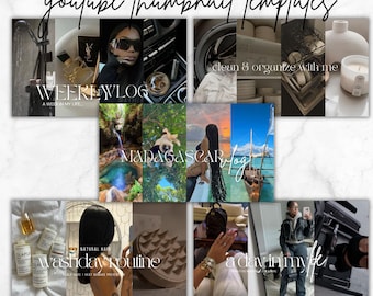 5 Trendy Youtube Thumbnails | YouTube Thumbnail | DIY Branding Kit | Content | Influencer
