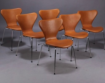 Arne Jacobsen - 7er cognac chair - Model 3107 Fritz Hansen