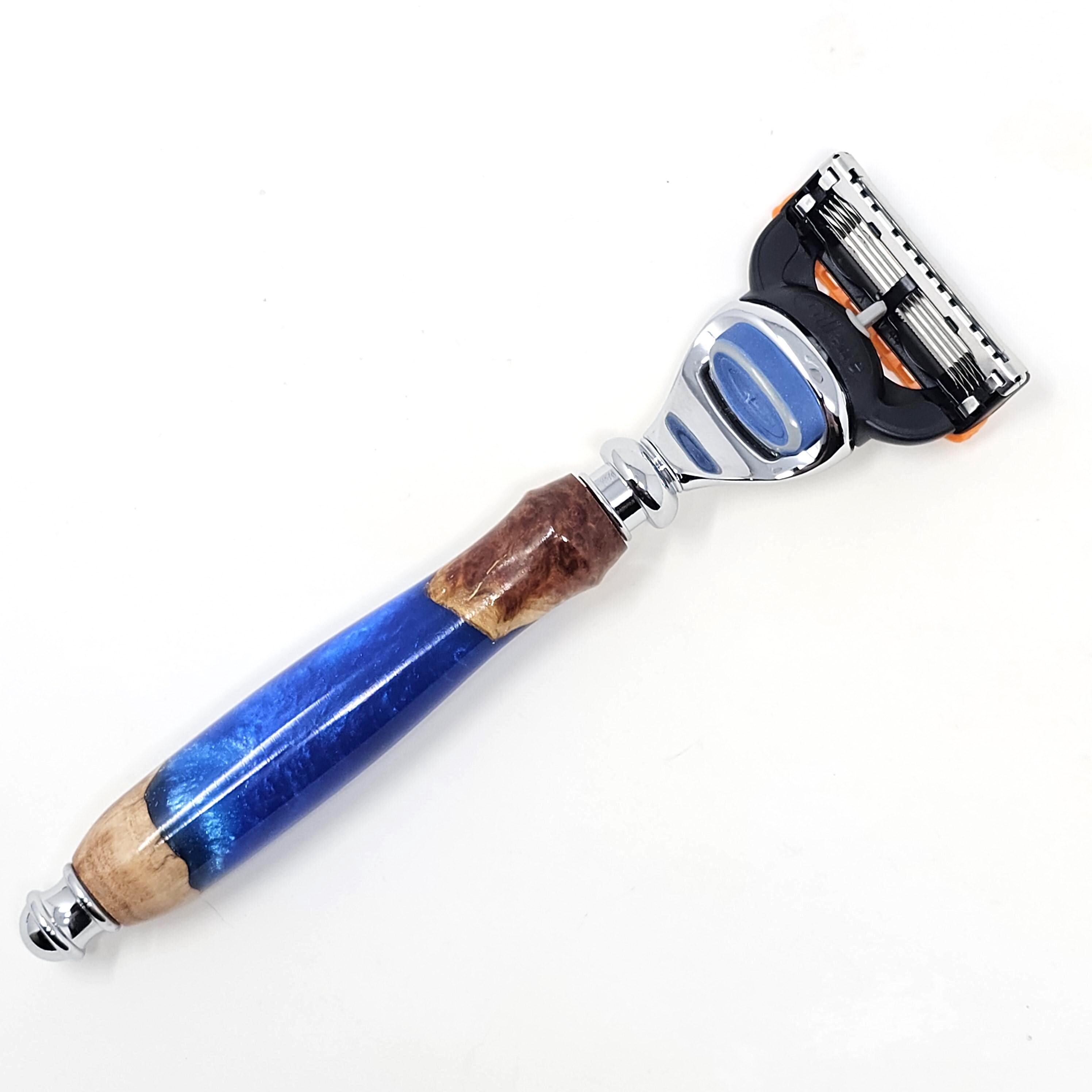 Resin Razor Fusion Razor Made From Burl Wood and Resin - Etsy