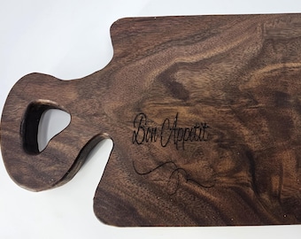 Tabla de embutidos pequeña con grabado Bon Appetit