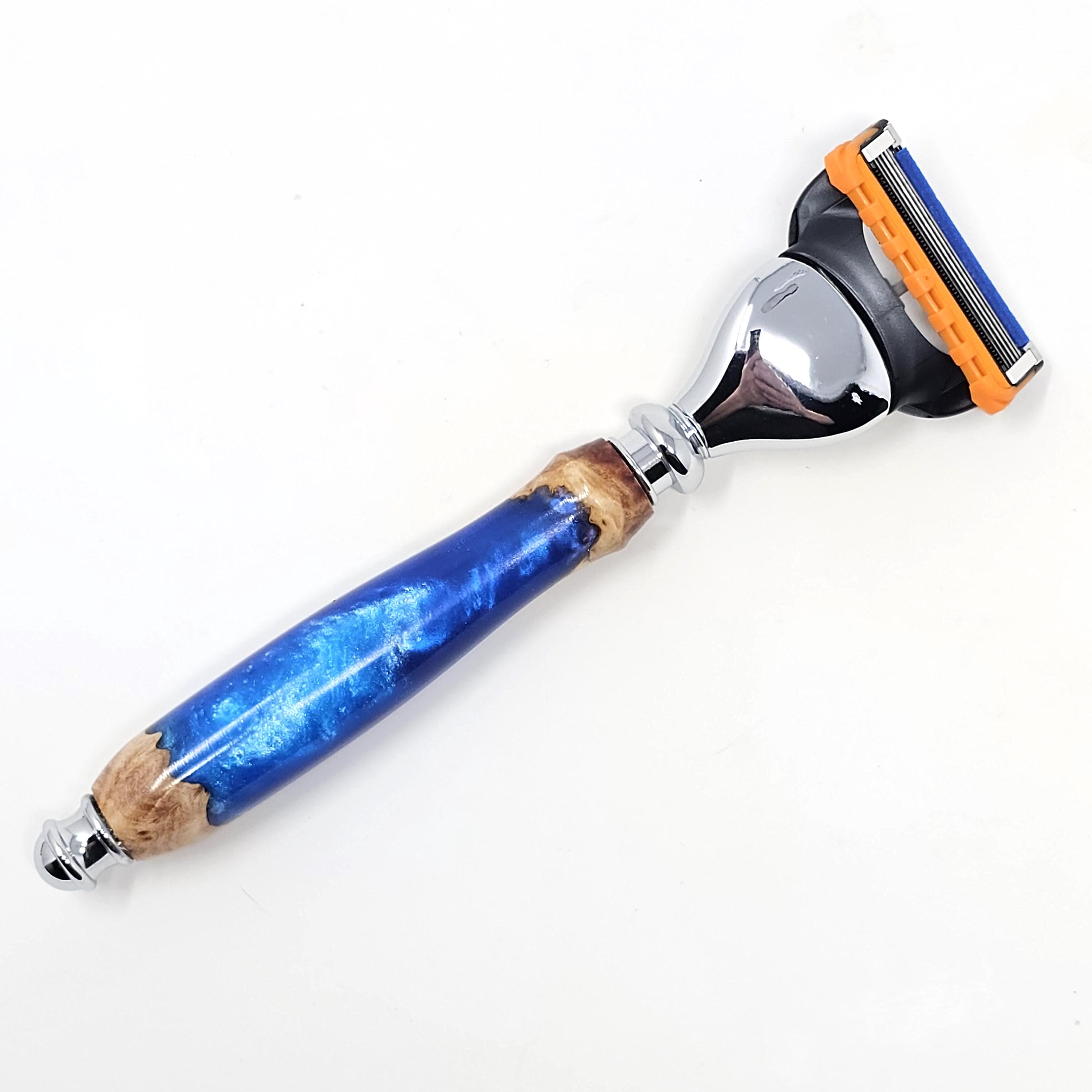 Resin Razor Fusion Razor Made From Burl Wood and Resin - Etsy