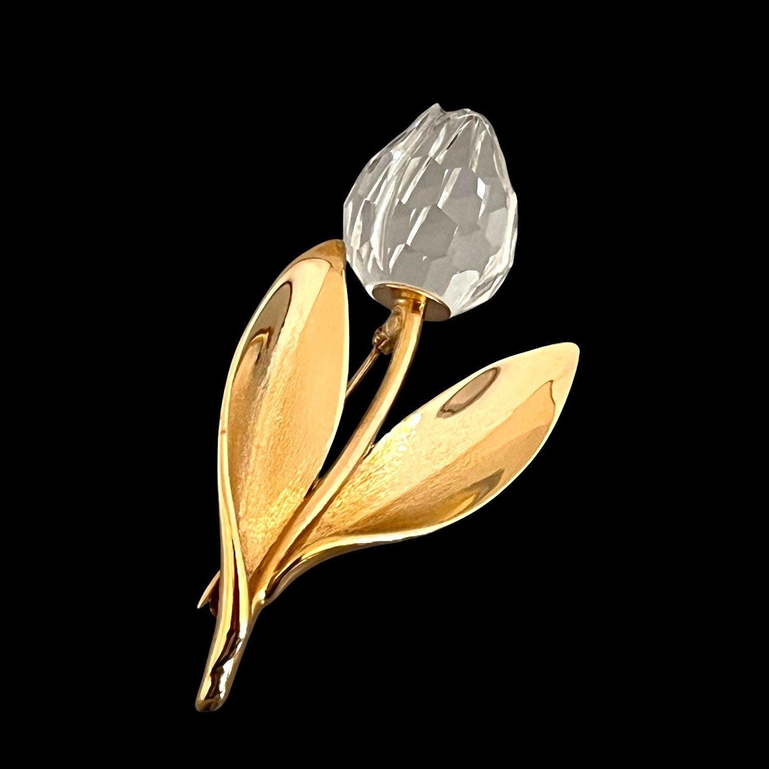 Swarovski Tulip Brooch - Etsy