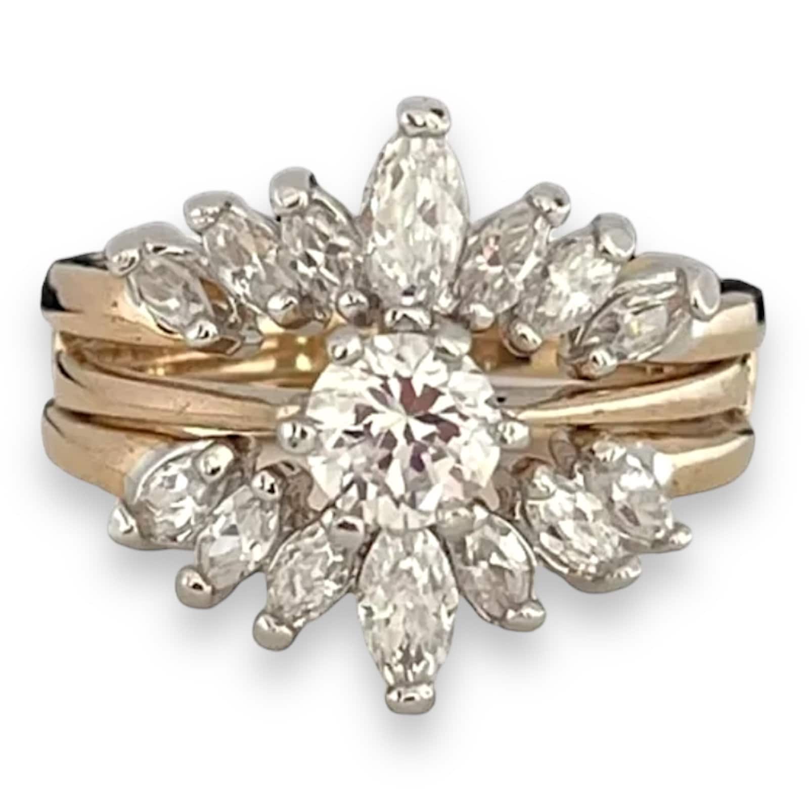 Dazzling Starry Night: 925 Silver Necklace & Ring Set With Cubic Zirconia