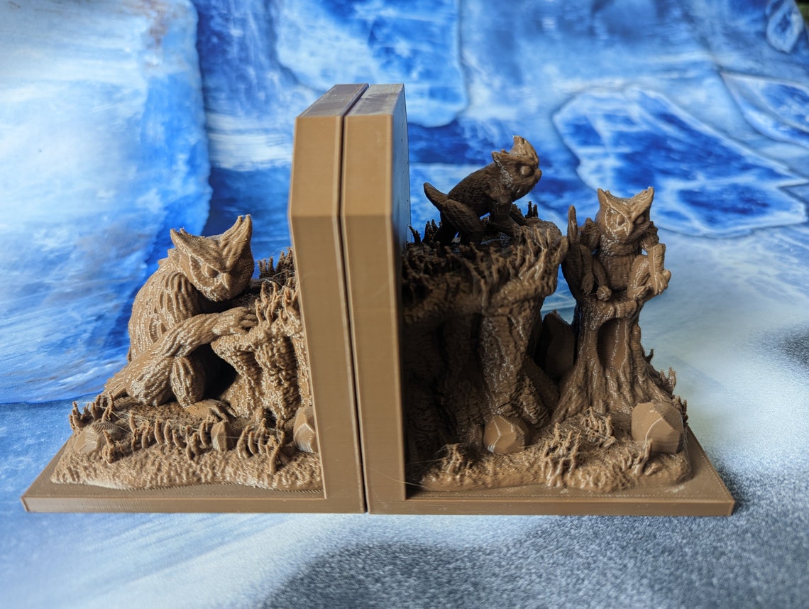 Owlbear Bookends Gaming Accessories the Level Up Etsy