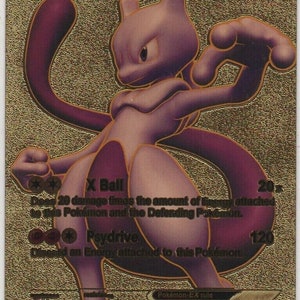 Pokemon Mewtwo EX HP 170 Black Foil Fan Art Card 98/99