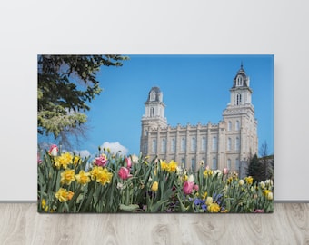 Manti Utah Temple, Temple Print. LDS Wall Art, Utah LDS Temples