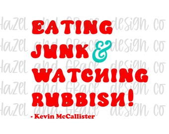 Eating Junk And Watching Rubbish Digital PNG Download ONLY