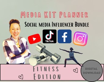 Media Kit Template -Fitness Edition: Digital Planner