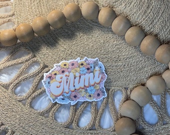 Floral Mimi sticker 2.5x2in