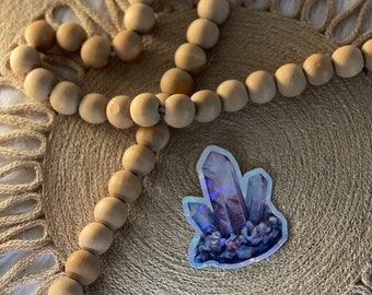 Holographic prism effect  purple Crystal sticker 3x2.5