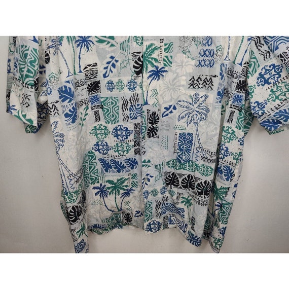 Vintage Authentic Hawaiian Shirt All Over Floral … - image 4
