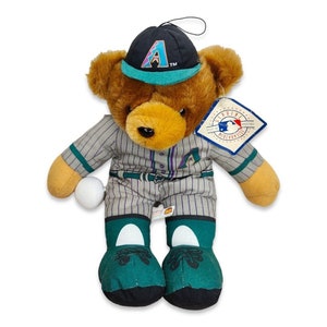 NY Yankees Good Stuff Baseball MLB Team Plush Teddy Bear w/Hat & Jersey 17”.