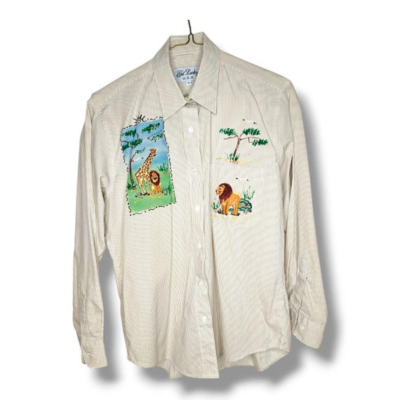 Camicia Donna Camicia Con Animali Camicia Vintage Da Donna Con