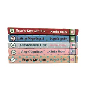 Martha Finley Elsie Dinmore Lotto di 5 libri tascabili Vintage The Elsie Books anni '90