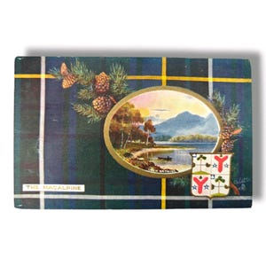 Ecosse Carte postale Oilette Tuck Les clans écossais du Macalpine Loch Katrine