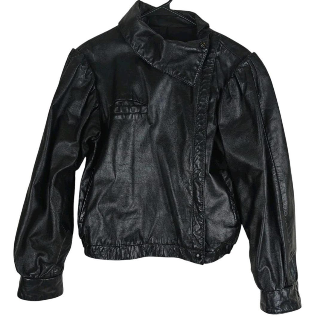 Vintage David Laurenz Leather Jacket Women's 9/10 Distressed