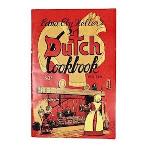 Vintage Edna Eby Heller Dutch Cookbook 1960 Pennsylvania Local Ethnic Recipes