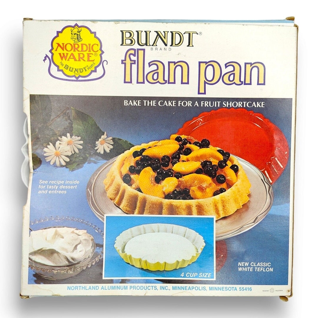 Vintage Nordic Ware Bundt Flan Pan White New in Box C19 Etsy