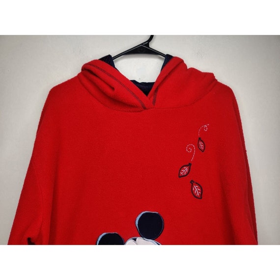 Vintage Mickey Unlimited Red Pullover Hoodie Flee… - image 2