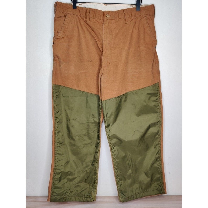 Vintage Saftbak Canvas Upland Hunting Pants Mens 36x25 Brush Etsy