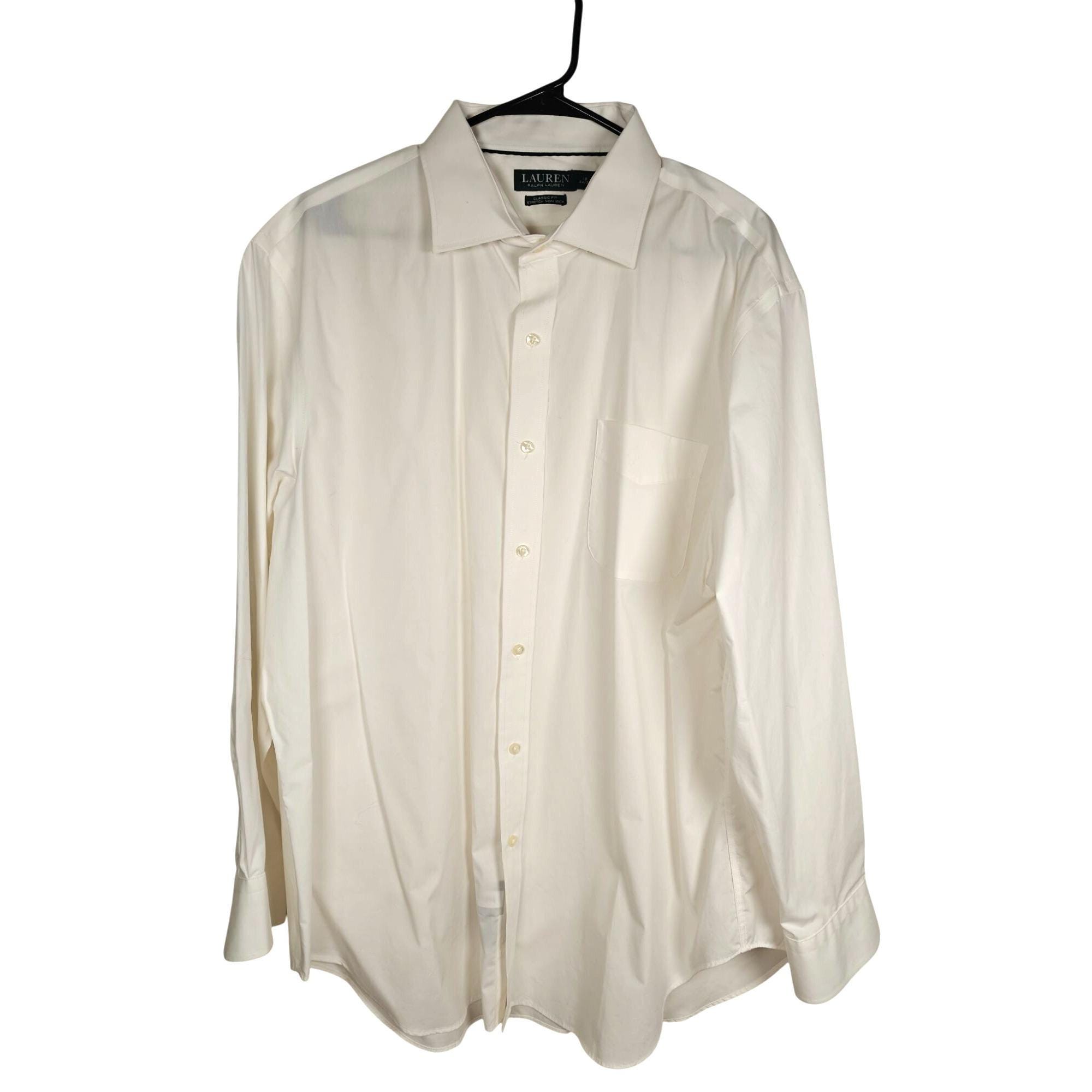 ralph lauren white dress shirt Women's Cotton Broadcloth Tuxedo Additional details include a button up front Lauren Ralph Lauren Men's Classic