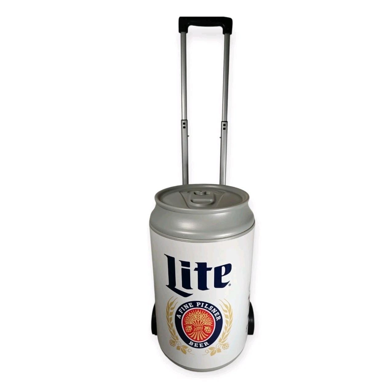 Miller Lite Pittsburgh Pirates Insulated Cooler Wheels Luggage
