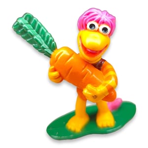 Fraggle Rock Gobo Pvc Figure with Carrot Vintage 2.5 inch McDonalds
