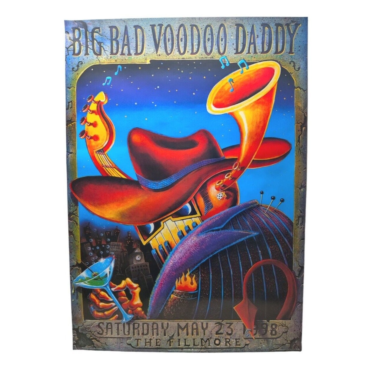 【好評にて期間延長】 Vintage Big 1999 EMEK Fillmore the Poster Daddy Voodoo Bad ポスター