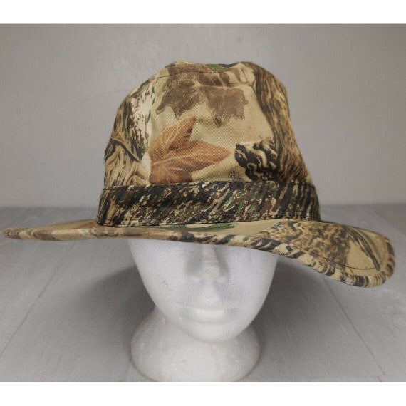 Vintage Realtree Camo Bucket Hat Hunting Fishing Made… Gem