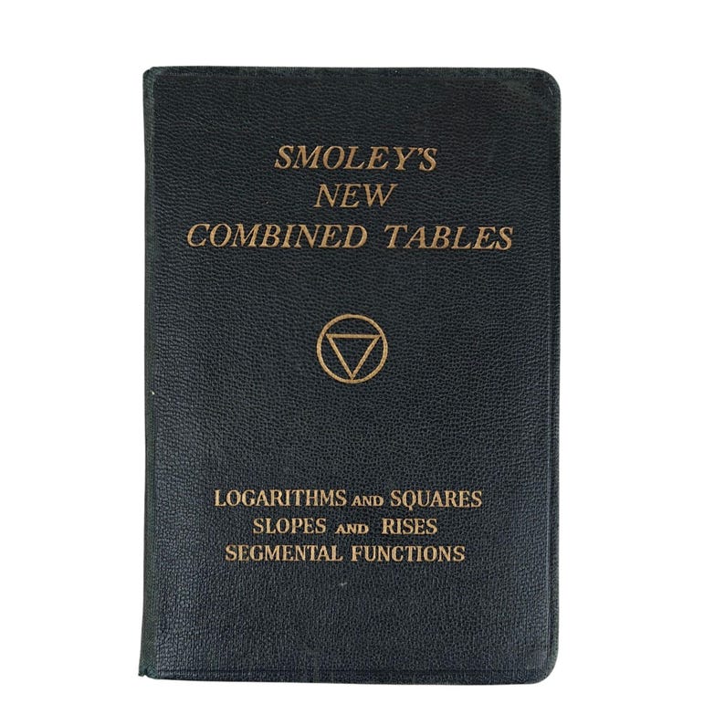 Smoley's Math Smoley's New Combined Tables C.K. Smoley & Sons 1951 Mathematics ...