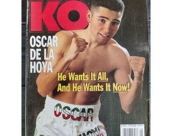 KO Boxing Sport Magazine May 1994 Oscar De La Hoya w/Anaclet Wamba Poster