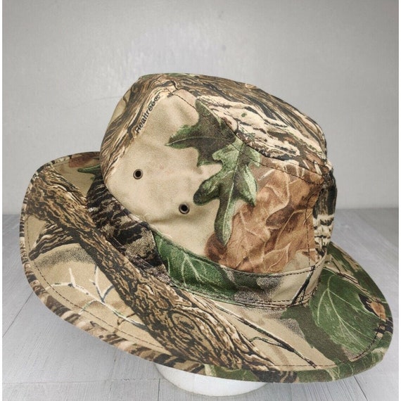 Vintage Realtree Camo Bucket Hat Hunting Fishing Made… Gem