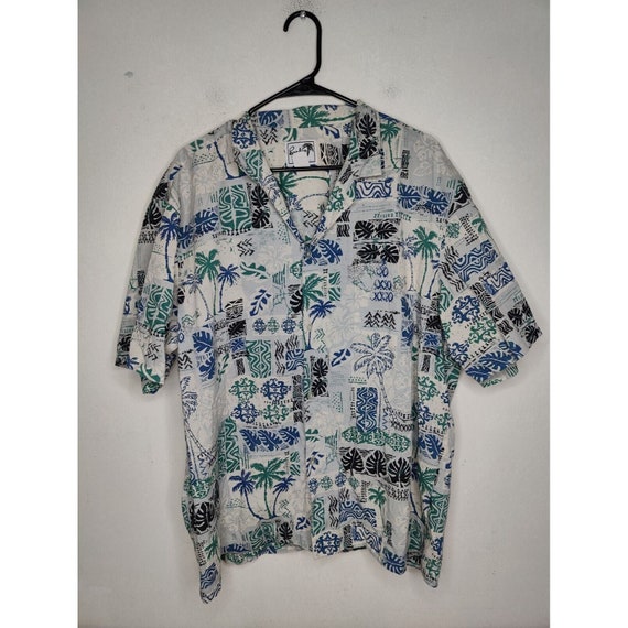 Vintage Authentic Hawaiian Shirt All Over Floral … - image 2