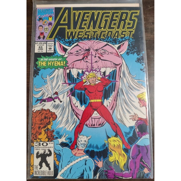 Avengers West Coast #83 June 1992 Hyena Marvel Comics Vintage