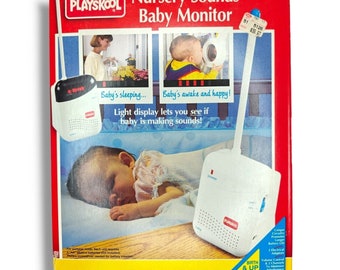 Vintage PLAYSKOOL Baby Monitor 5703 Transmitter & Receiver NEW Original Box