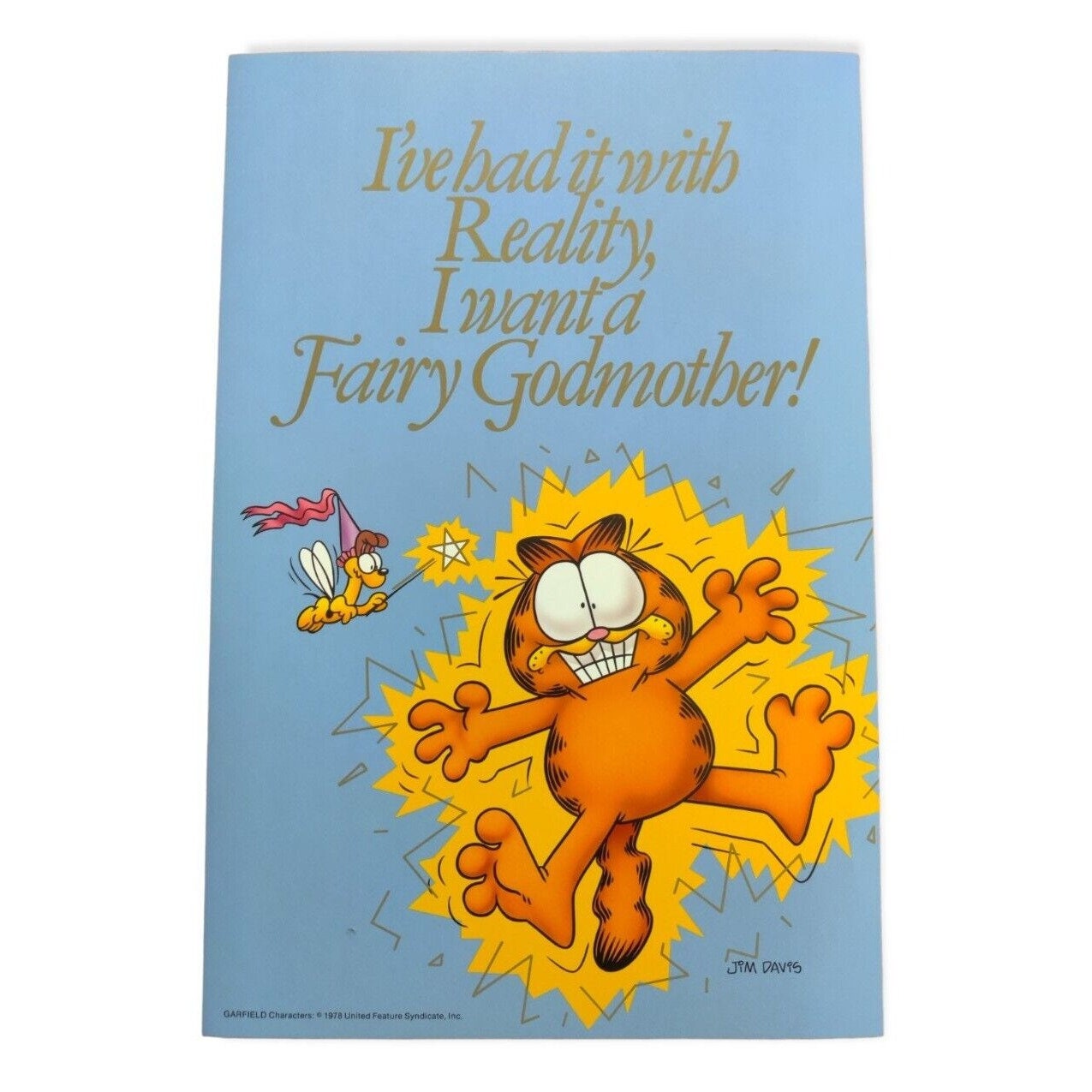Vintage Garfield Poster 13.5