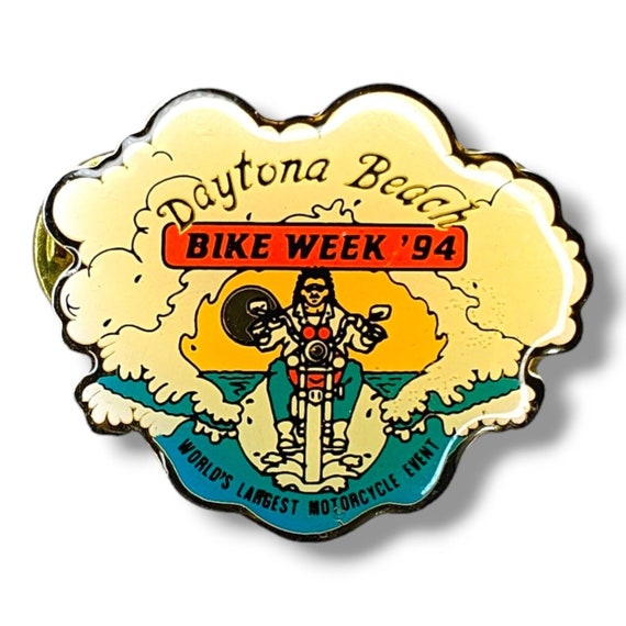 Vintage Daytona Bike Week Enamel Pin 1994 - image 1