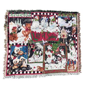 USA ヴィンテージ ベビーキルト ブランケット タペストリー