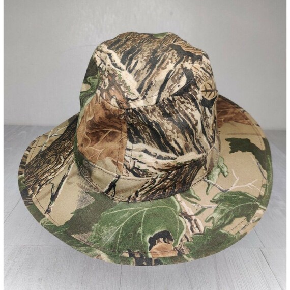 Vintage Realtree Camo Bucket Hat Hunting Fishing Made… Gem